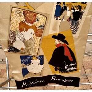 Toulouse Lautrec Métropolitan Museum of Art Silk Oblong Scarf NWT French